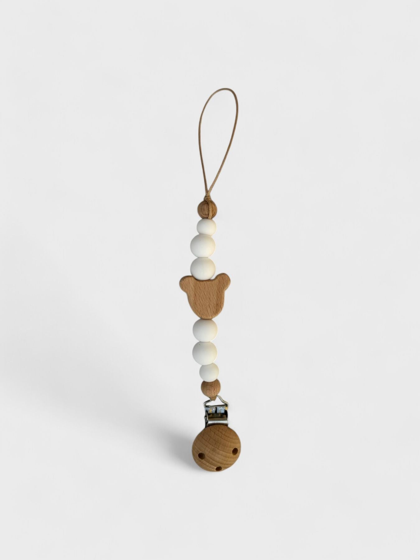 Reggiciuccio Teddy BIANCO RC/TEDDY BIANCO corredino e abbigliamento neonato | NANU' BABY