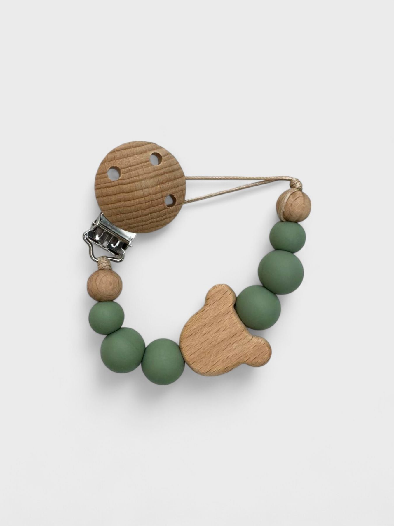 Reggiciuccio Teddy VERDE RC/TEDDY VERDE BOSCO corredino e abbigliamento neonato | NANU' BABY