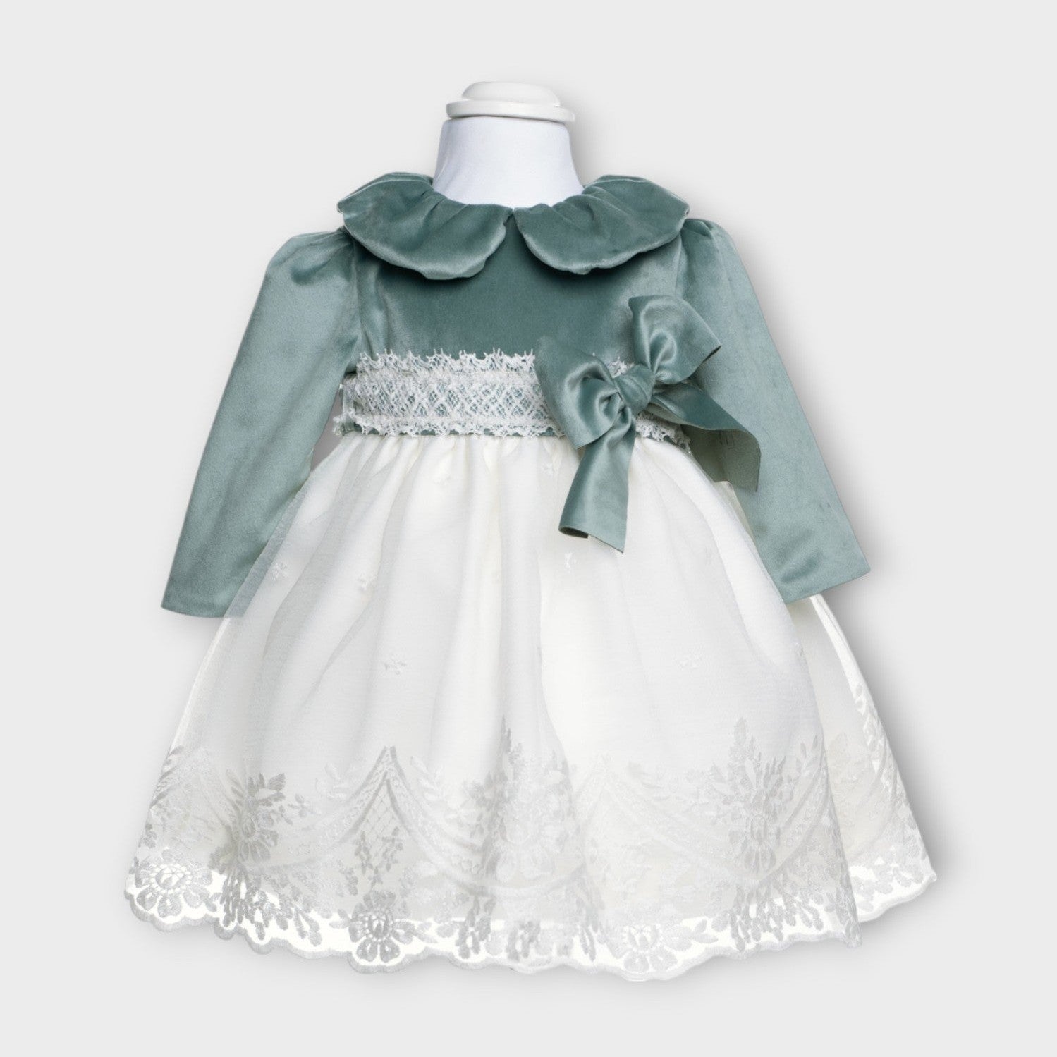 Abito cerimonia Bimba VERDE IM312 -  NANU' BABY