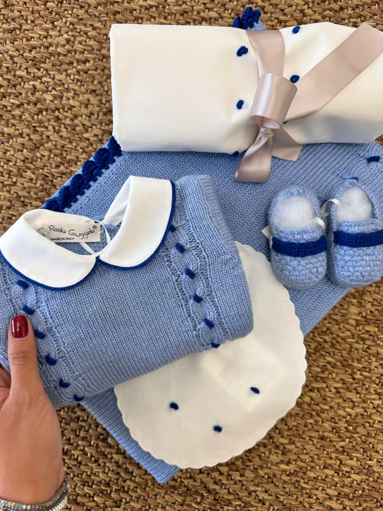 BENIAMINO/COOR Newborn Sky Birth Coordinated Set