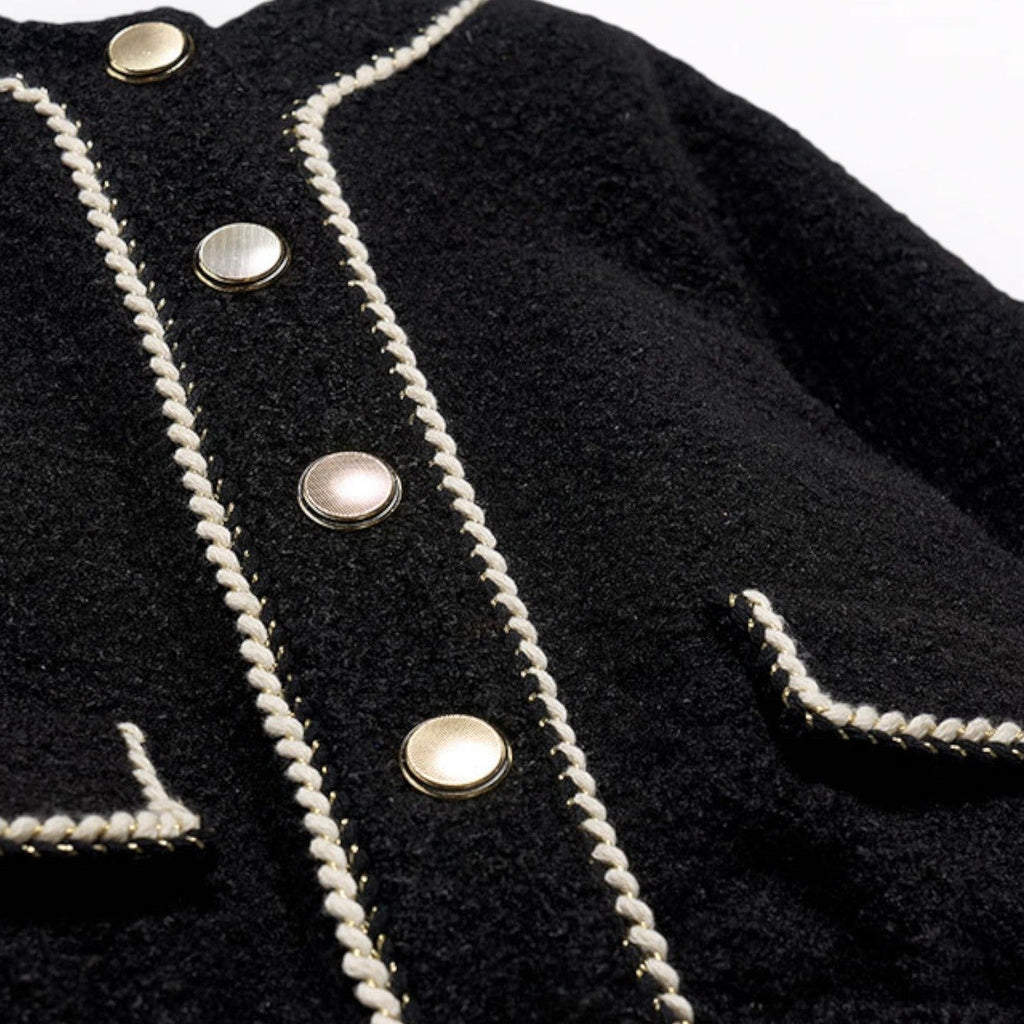 Giacca pellicciotto Bimba Nero 5843/8 -  NANU' BABY