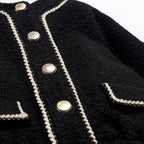 Giacca pellicciotto Bimba Nero 5843/8 -  NANU' BABY