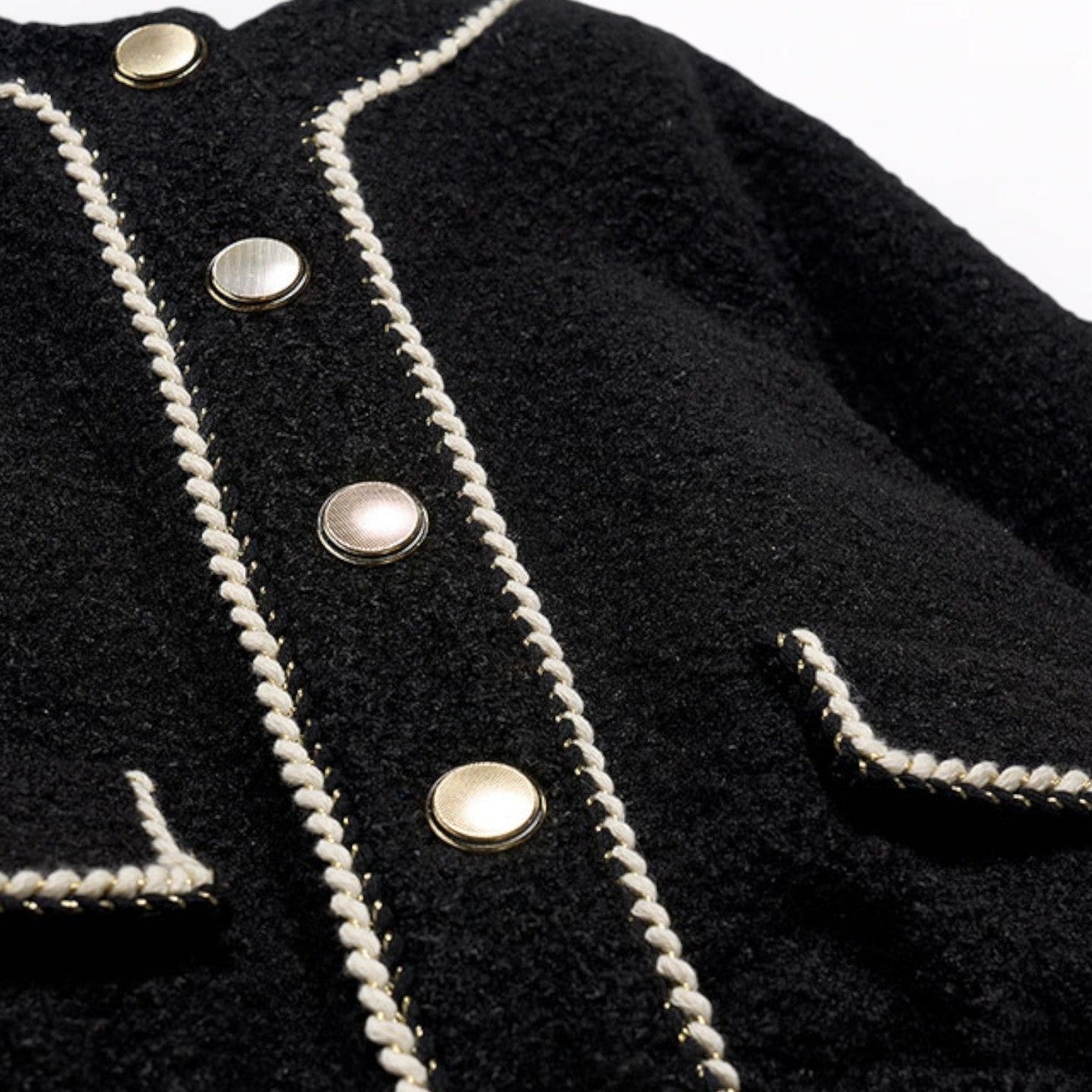 Giacca pellicciotto Bimba Nero 5843/8 -  NANU' BABY