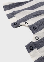 Salopette Bimbo Misto Lino Righina Blu C63278 corredino e abbigliamento neonato | NANU' BABY