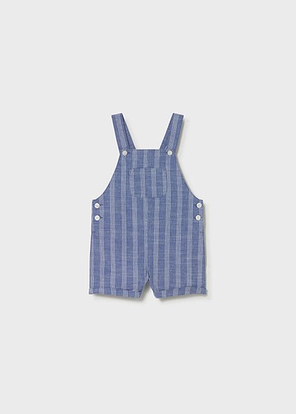 Salopette Cotone Lino Blu 1658/68 corredino e abbigliamento neonato | NANU' BABY