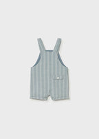 Salopette Cotone Lino Verde 1658/67 corredino e abbigliamento neonato | NANU' BABY