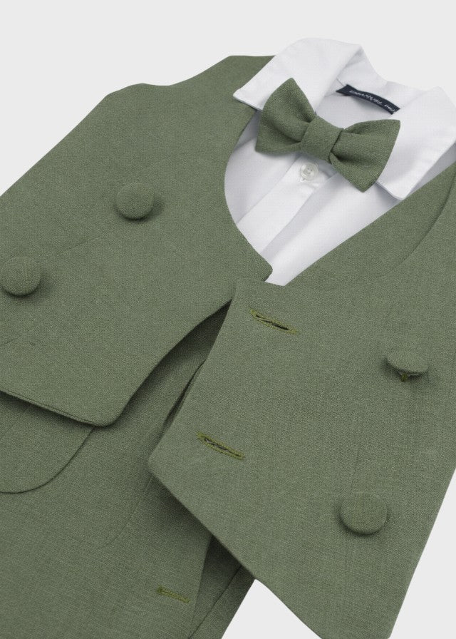 Green Bermuda Waistcoat Ceremony Suit