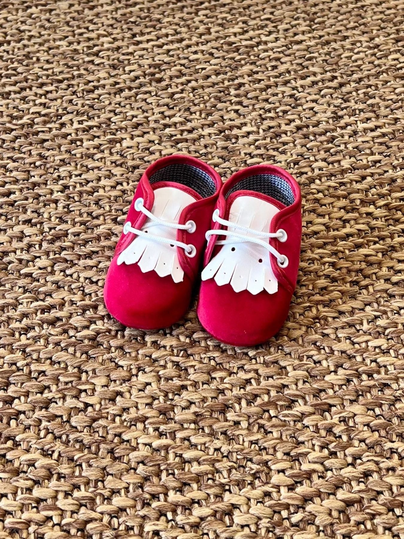 Scarpe Cerimonia Bimbo ROSSO IK215SC corredino e abbigliamento neonato | NANU' BABY
