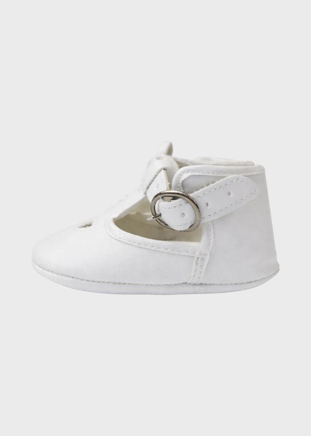 Scarpette Cotone Occhio Panna SM4153/T95/P corredino e abbigliamento neonato | NANU' BABY