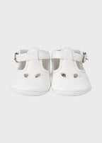 Scarpette Cotone Occhio Panna SM4153/T95/P corredino e abbigliamento neonato | NANU' BABY