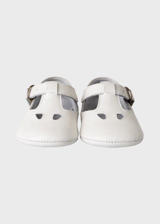 Scarpette Vera Pelle Panna SM4192/T001/P corredino e abbigliamento neonato | NANU' BABY