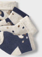 Set 4 calze Blu 1D - 9759/BN corredino e abbigliamento neonato | NANU' BABY