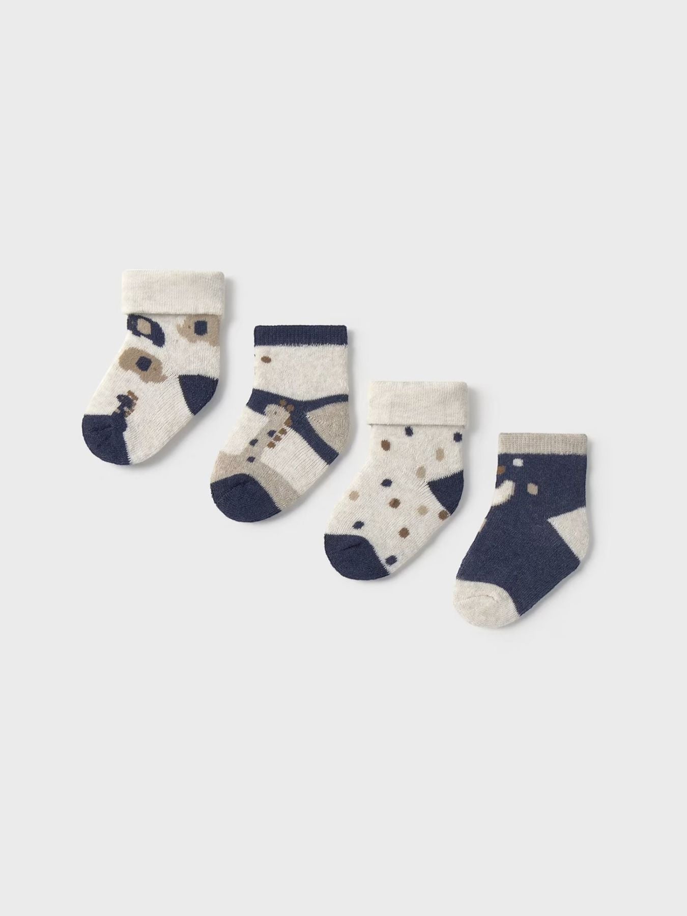 Set 4 calze Blu 1D - 9759/BN corredino e abbigliamento neonato | NANU' BABY
