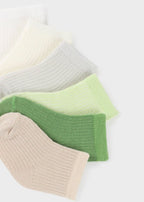 Set 6 calzini VERDE 9707/V corredino e abbigliamento neonato | NANU' BABY