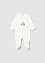 Set Cotone Pagliaccetti Avorio 1716/92 corredino e abbigliamento neonato | NANU' BABY