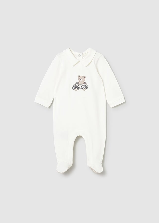 Set Cotone Pagliaccetti Avorio 1716/92 corredino e abbigliamento neonato | NANU' BABY