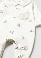 Set Cotone Pagliaccetti Avorio 1716/92 corredino e abbigliamento neonato | NANU' BABY