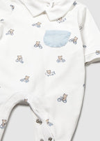 Set Cotone Pagliaccetti Turchese 1716/93 corredino e abbigliamento neonato | NANU' BABY