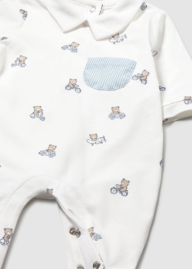 Set Cotone Pagliaccetti Turchese 1716/93 corredino e abbigliamento neonato | NANU' BABY