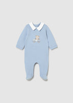 Set Cotone Pagliaccetti Turchese 1716/93 corredino e abbigliamento neonato | NANU' BABY