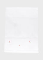 Set lenzuolino neonata cotone bianco rosa pesco lime MARLÙ tramatura nido d'ape
