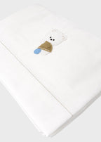 Set Lenzuolino Dondolo Bianco 8045 corredino e abbigliamento neonato | NANU' BABY