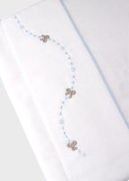 Set Lenzuolino Fiocchetti Cielo EK65LE/C corredino e abbigliamento neonato | NANU' BABY