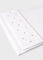 Set Lenzuolino Pois Cielo EK59LE/C corredino e abbigliamento neonato | NANU' BABY