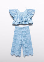 Complete Ruffle Sweater and Macramé Trousers 5212/11