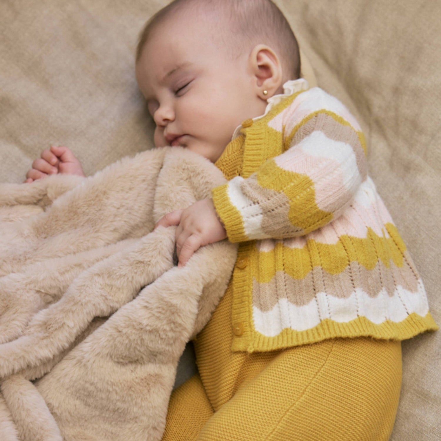 Coperta Neonata Beige 9955/55