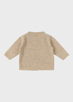 Beige Cross-over Knit Cardigan ECA007I/B