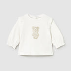 T-Shirt Bimba ECRU 2055/27 corredino e abbigliamento neonato | NANU' BABY