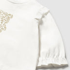 T-Shirt Bimba ECRU 2055/27 corredino e abbigliamento neonato | NANU' BABY