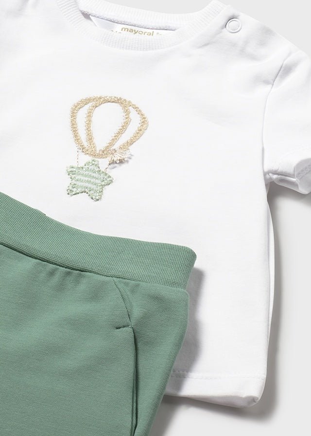 Tuta 3 Pezzi Cotone Verde 1892/92 corredino e abbigliamento neonato | NANU' BABY