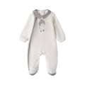 White Baby Interlock Chenille Footed Pajamas 3F646/112