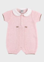 Tutina Corta Cuoricini Rosa EK6315/R corredino e abbigliamento neonato | NANU' BABY