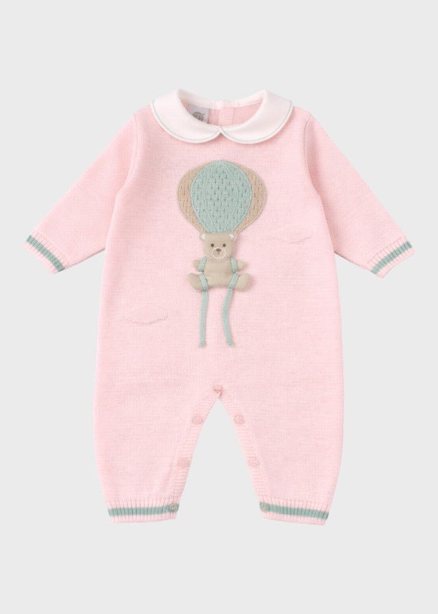 Tutina Cotone Mongolfiera Rosa EK5010R corredino e abbigliamento neonato | NANU' BABY