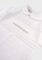 Tutina Cotone Rosa Pesco EK1310 corredino e abbigliamento neonato | NANU' BABY