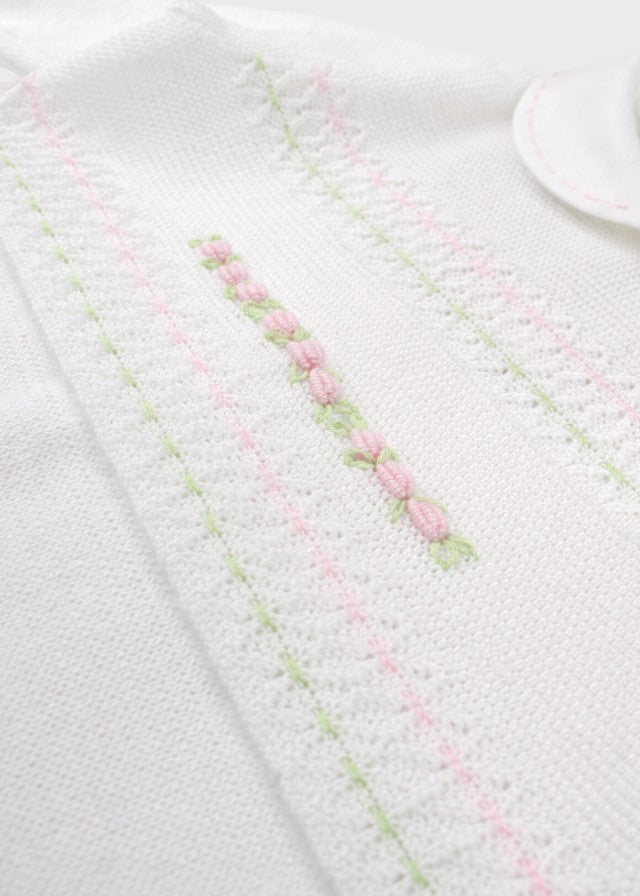 Tutina Cotone Rosa Pesco EK1310 corredino e abbigliamento neonato | NANU' BABY