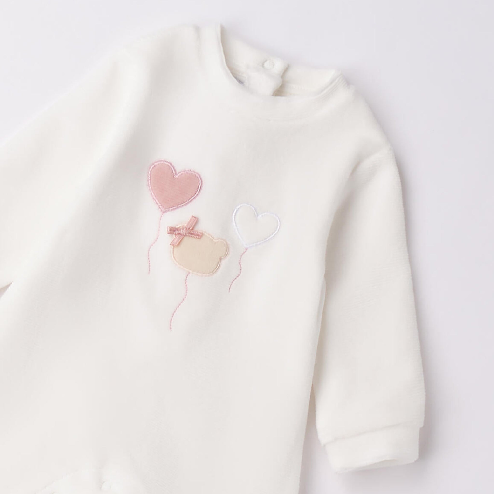 Tutina Ciniglia Velluto Con Piede Neonata 3F759/112