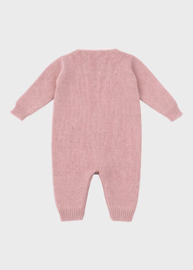 Tutina Incrociata Fiorellini Ricamati TERESA Rosa corredino e abbigliamento neonato | NANU' BABY