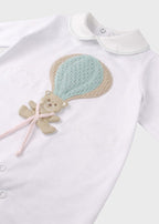 Tutina Jersey Mongolfiera Rosa EK5014R corredino e abbigliamento neonato | NANU' BABY