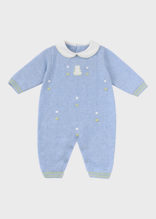 Tutina Lunga Pois Nocciolina Cielo EK5610 corredino e abbigliamento neonato | NANU' BABY