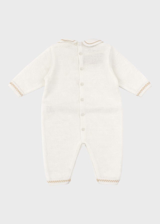 Tutina Lunga Teddy Avorio EK5710/A corredino e abbigliamento neonato | NANU' BABY