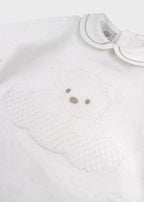 Tutina Lunga Teddy Verde EK5710/V corredino e abbigliamento neonato | NANU' BABY