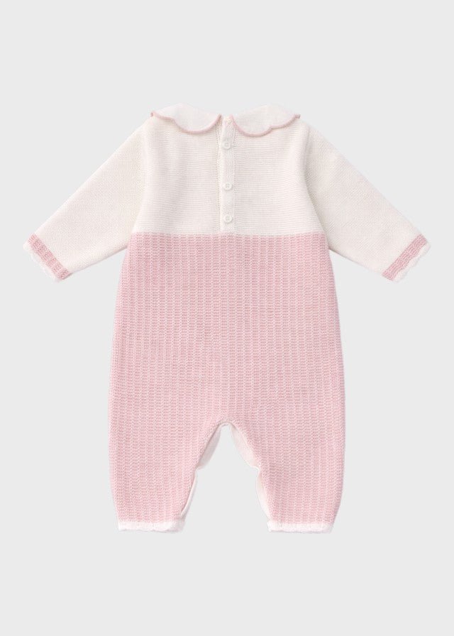 Tutina Margherite Lino Rosa EK2410/R corredino e abbigliamento neonato | NANU' BABY