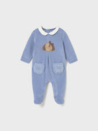 Tutina Neonata AZZURRO 2702/86 corredino e abbigliamento neonato | NANU' BABY