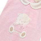 Tutina Neonata Rosa Pura Lana Teddy 7774 corredino e abbigliamento neonato | NANU' BABY