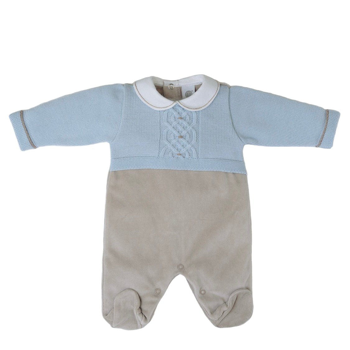 Tutina Neonato Lana Vergine 100% Cielo IN5814 corredino e abbigliamento neonato | NANU' BABY