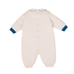 Tutina Neonato Lana Vergine 100% Natural Zaffiro Orsetto Berretto IN7110/Z corredino e abbigliamento neonato | NANU' BABY